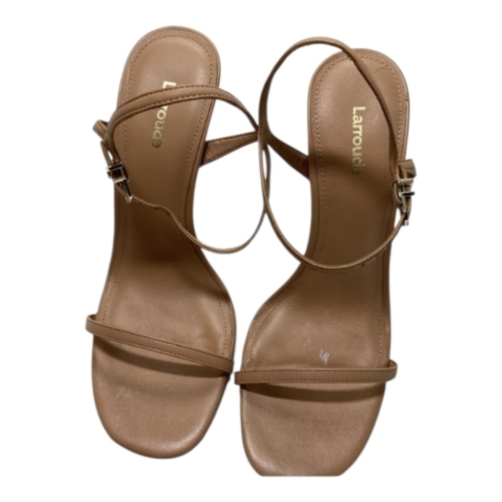 Larroude Venus Ankle Strap Slingback High Heel‎ Sandals